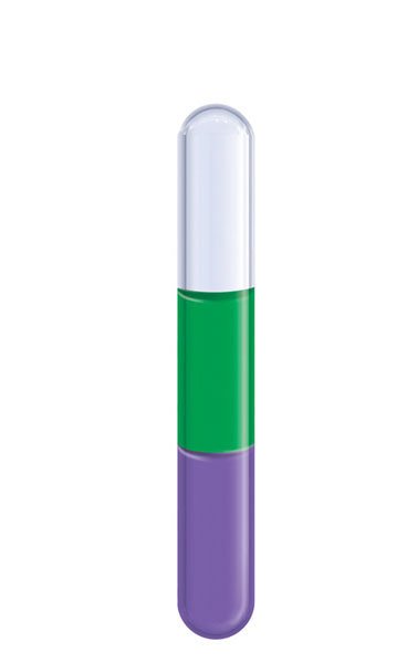 Aura-Soma® Light Beamer (Lichtstrahler) Phiole - B17 Grün / Violett
