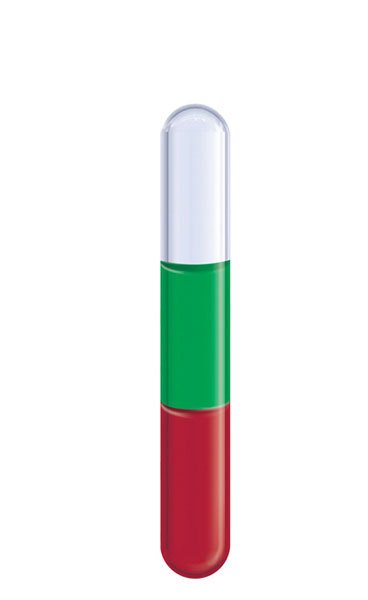 Aura-Soma® Light Beamer (Lichtstrahler) Phiole - B28 Grün / Rot