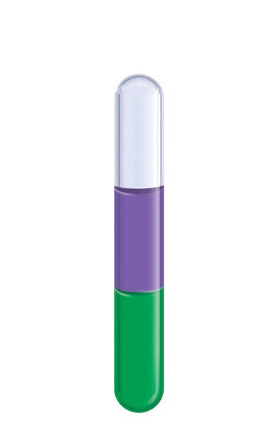 Aura-Soma® Light Beamer (Lichtstrahler) Phiole - B38 Violett / Grün